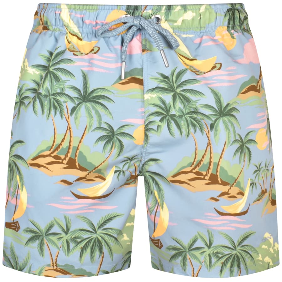 Gant Hawaii Swim Shorts Blue